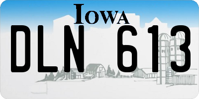 IA license plate DLN613