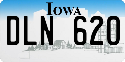 IA license plate DLN620
