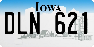 IA license plate DLN621