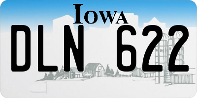 IA license plate DLN622