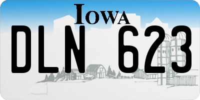 IA license plate DLN623