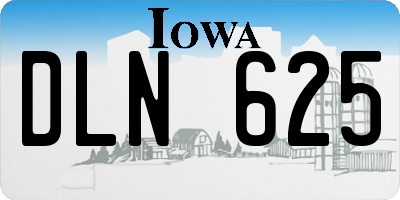 IA license plate DLN625