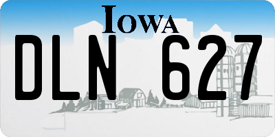 IA license plate DLN627