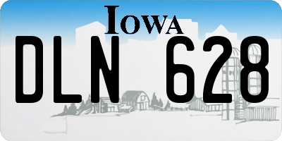IA license plate DLN628