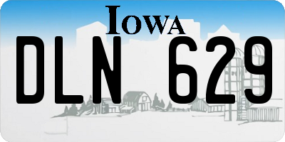 IA license plate DLN629