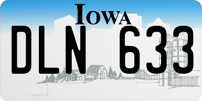 IA license plate DLN633