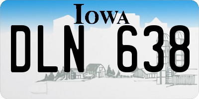 IA license plate DLN638