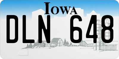 IA license plate DLN648