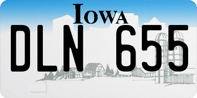 IA license plate DLN655