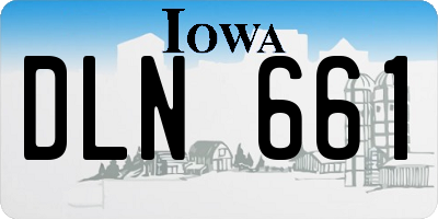 IA license plate DLN661