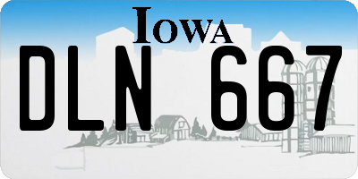 IA license plate DLN667