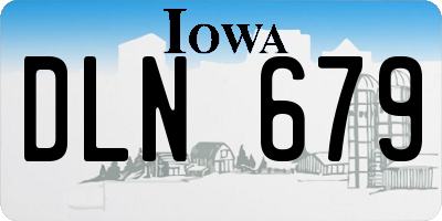 IA license plate DLN679