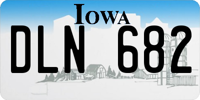 IA license plate DLN682