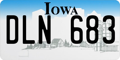 IA license plate DLN683