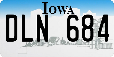 IA license plate DLN684