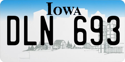 IA license plate DLN693