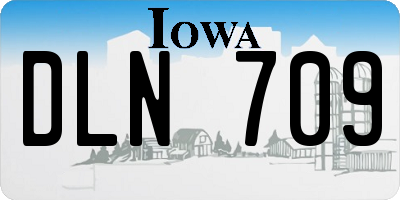 IA license plate DLN709