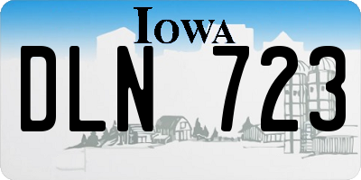 IA license plate DLN723
