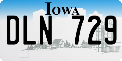 IA license plate DLN729