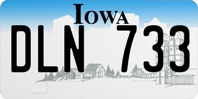 IA license plate DLN733