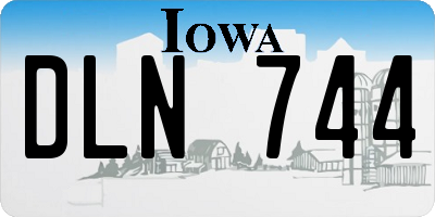 IA license plate DLN744