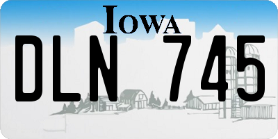 IA license plate DLN745