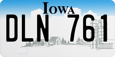 IA license plate DLN761