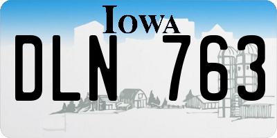 IA license plate DLN763