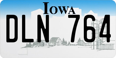 IA license plate DLN764