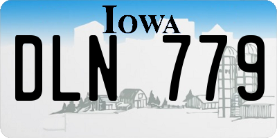 IA license plate DLN779