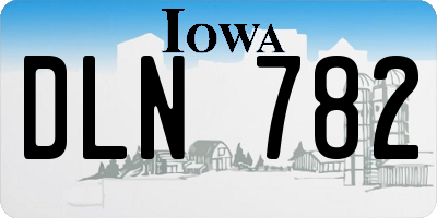IA license plate DLN782
