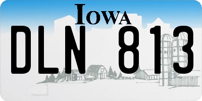IA license plate DLN813
