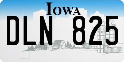 IA license plate DLN825