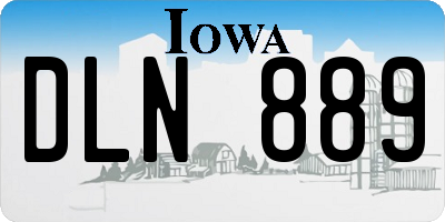 IA license plate DLN889