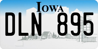 IA license plate DLN895