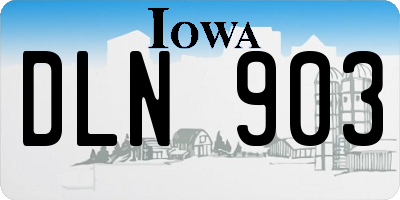 IA license plate DLN903