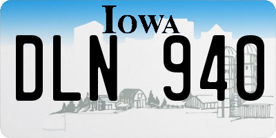 IA license plate DLN940