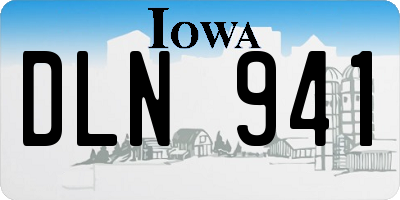 IA license plate DLN941