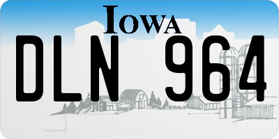 IA license plate DLN964