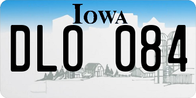 IA license plate DLO084