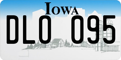 IA license plate DLO095