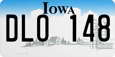 IA license plate DLO148