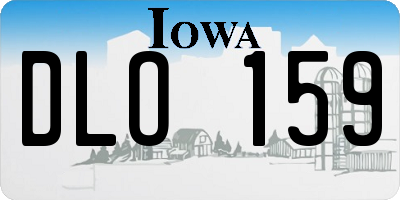 IA license plate DLO159
