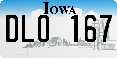 IA license plate DLO167