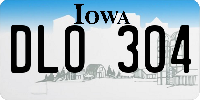 IA license plate DLO304