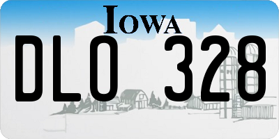 IA license plate DLO328