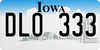 IA license plate DLO333
