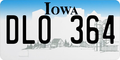 IA license plate DLO364