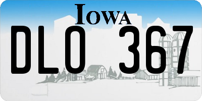 IA license plate DLO367