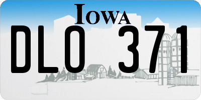 IA license plate DLO371